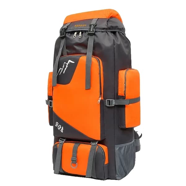 90L Vattentät Vandringsryggsäck, Unisexdesign, Hållbart Polyester Material,blå