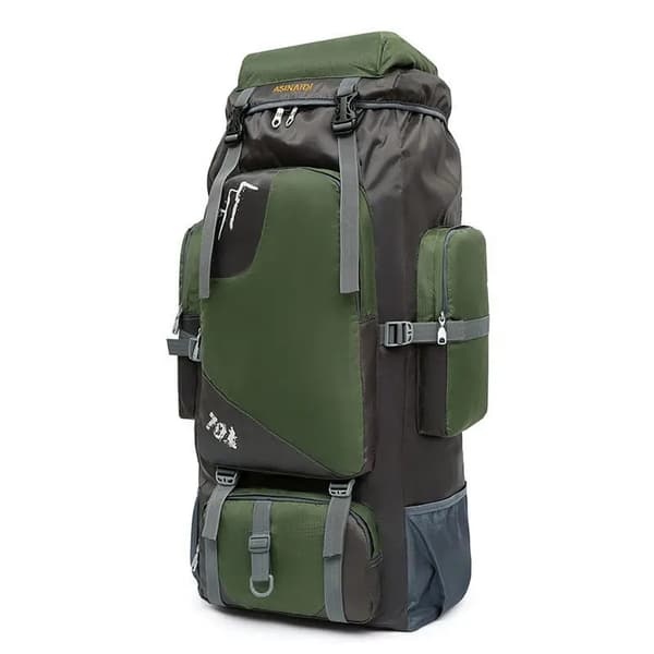 90L Vattentät Vandringsryggsäck, Unisexdesign, Hållbart Polyester Material,blå