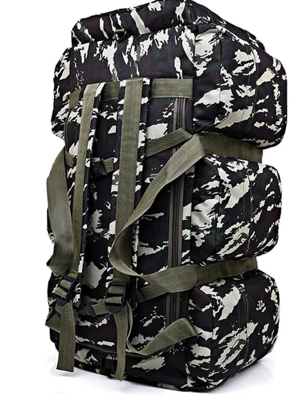 Taktinen reppu, vedenpitävä muotoilu, ergonominen mukavuus, superkapasiteetti 90L,C2 naamiointi