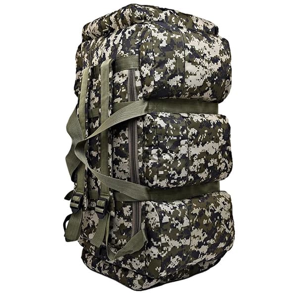 Taktinen reppu, vedenpitävä muotoilu, ergonominen mukavuus, superkapasiteetti 90L,C2 naamiointi C1 camouflage