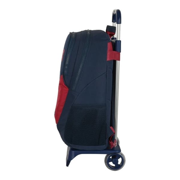 Skolesekk med hjul FC Barcelona Corporativa Blue Maroon 32 x 44 x 16 cm