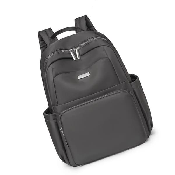INF Svart nylon ryggsekk for hverdagsbruk