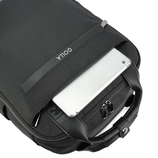 GOLLA Orion 15,6" ryggsekk for bærbar PC i nylon og lær - svart