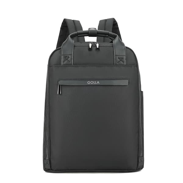 GOLLA Orion 15,6" ryggsekk for bærbar PC i nylon og lær - svart