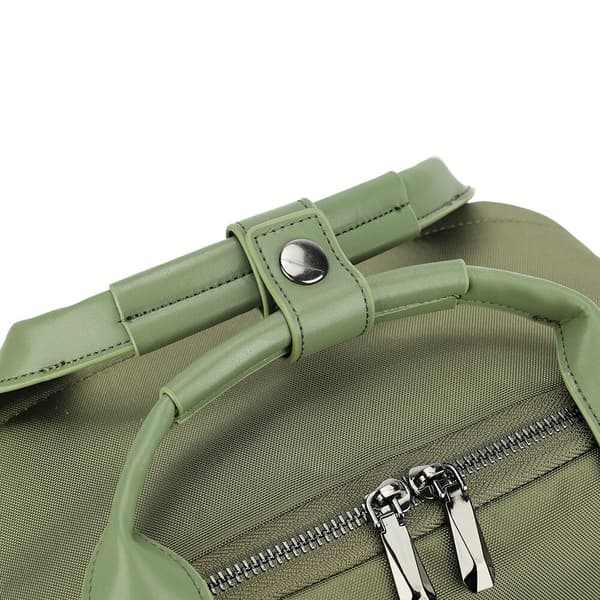 GOLLA Orion 15,6" ryggsekk for bærbar PC i nylon og lær - grønn