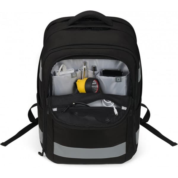 Dicota Reflective 32–38L ryggsäck, svart