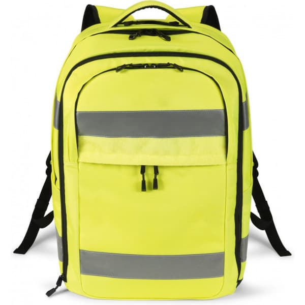 Dicota HI-VIS 32–38L -ryggsäck, gul