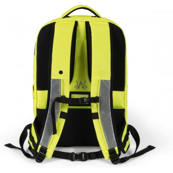 Dicota HI-VIS 32–38L -ryggsäck, gul