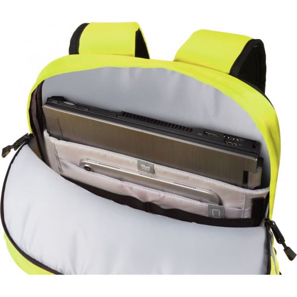 Dicota HI-VIS 32–38L -ryggsäck, gul