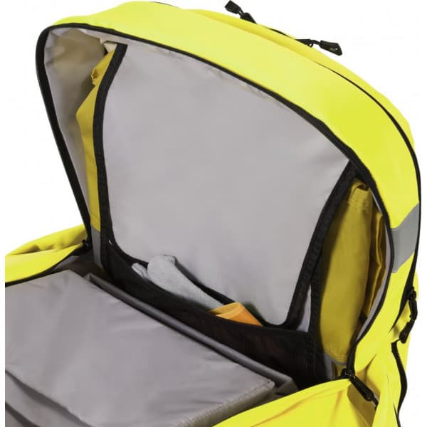 Dicota HI-VIS 32–38L -ryggsäck, gul