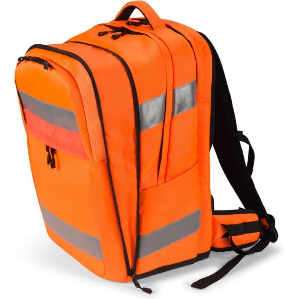 Dicota HI-VIS 32–38L ryggsäck, orange