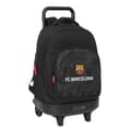 Miniatyrbillede 1 af 3: Skolerygsæk med Hjul F.C. Barcelona Black Sort 33 x 45 x 22 cm