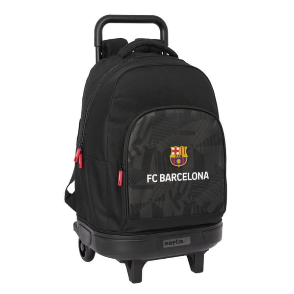 Reppu pyörillä F.C. Barcelona Black Musta 33 x 45 x 22 cm