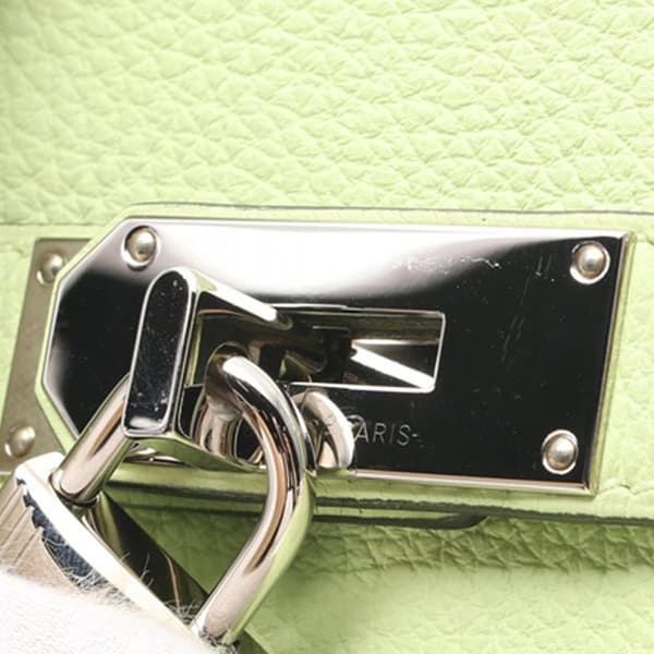 Pre-owned Hermès Togo Kelly Hac A Dos PM Green