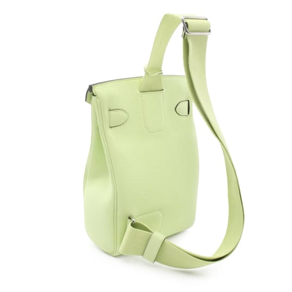 Pre-owned Hermès Togo Kelly Hac A Dos PM Green