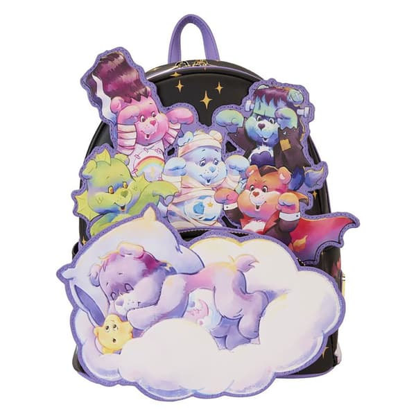 Loungefly Carebears Universal Monsters Scary Dreams Backpack Ryggsäck Flerfärgad