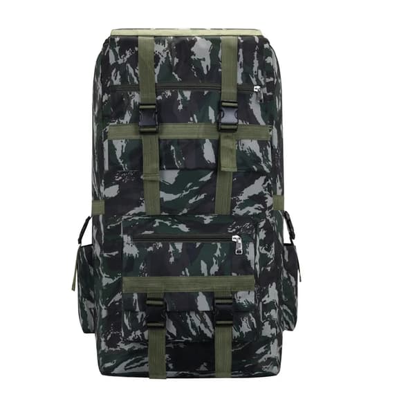 Rygsæk, 120L kapacitet, taktisk design,Sort