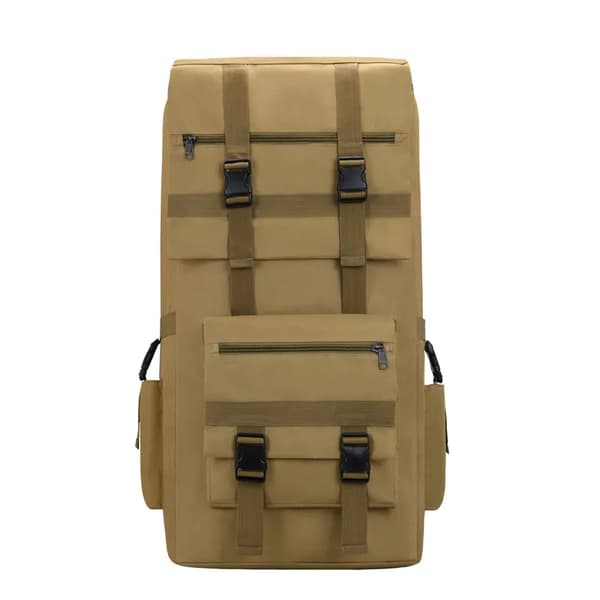 Rygsæk, 120L kapacitet, taktisk design,Sort