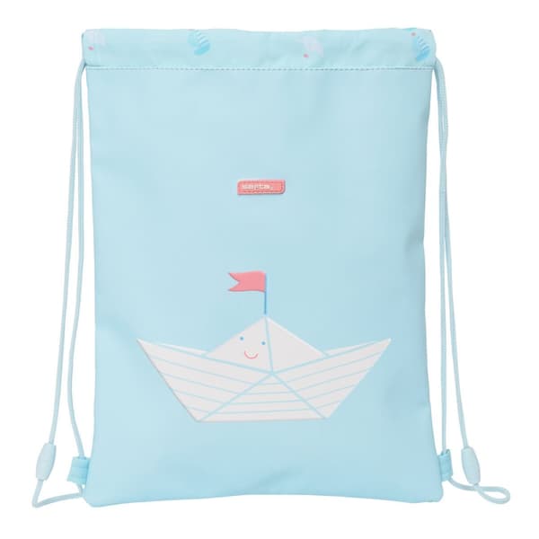 Ryggsekk med Stringer Safta Ship Blå (26 x 34 x 1 cm)