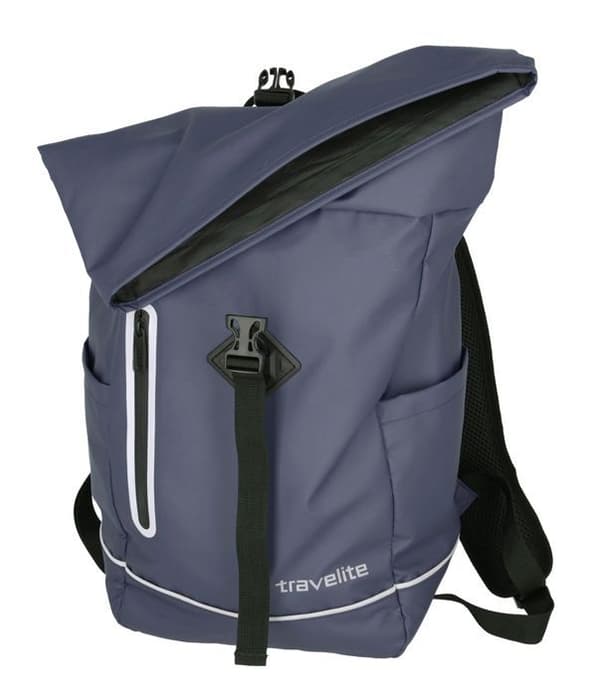 Ryggsäck - travelite - Basics Roll-Up Backpack Plane - Blå - 40x45x15 cm - 450g