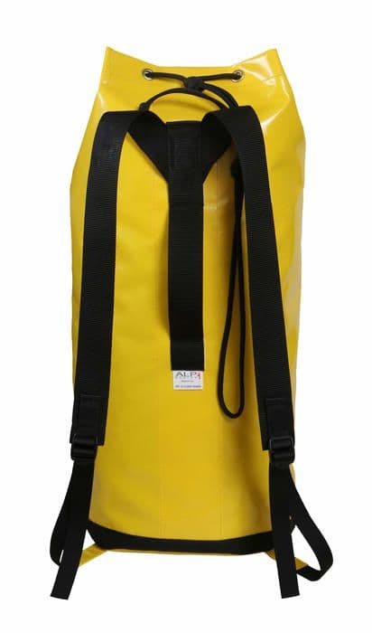 Alp design ryggsäck - 111 - Klassisk Stor Tubular Bag, Gul, 37 l