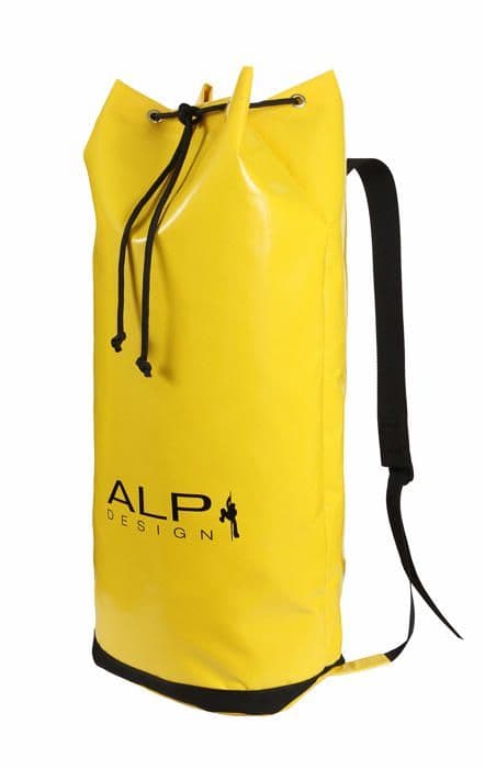 Alp design ryggsäck - 111 - Klassisk Stor Tubular Bag, Gul, 37 l