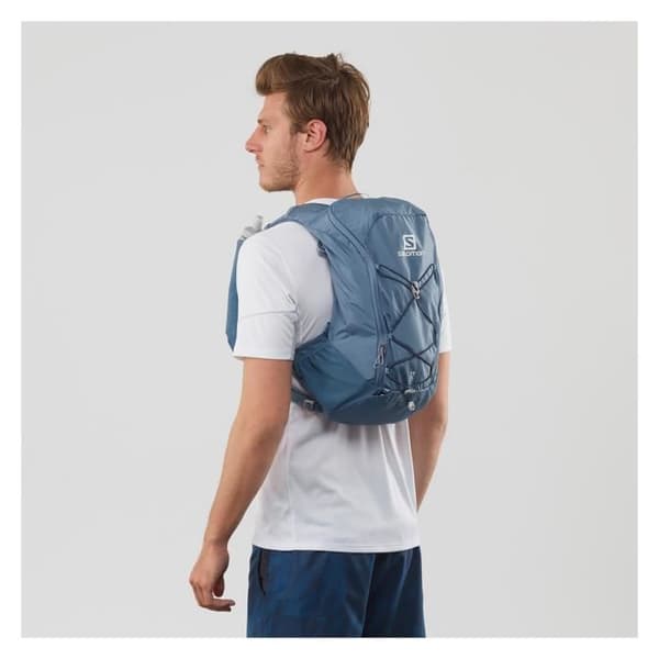 Ryggsäck - SALOMON - AGILE 12 Set - Blå - 12.4L - Lätt komfort för trail running