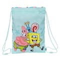 Miniatyrbild 1 av 4: Skopåse med remmar Spongebob Stay positive Blå Vit 26 x 34 x 1 cm