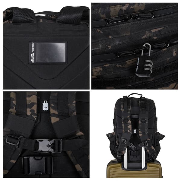 Elitex Training Taktisk Rygsæk Med Madrum 45l