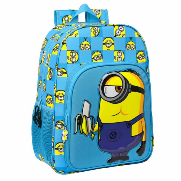 Koululaukku Minions Minionstatic Sininen 33 x 42 x 14 cm