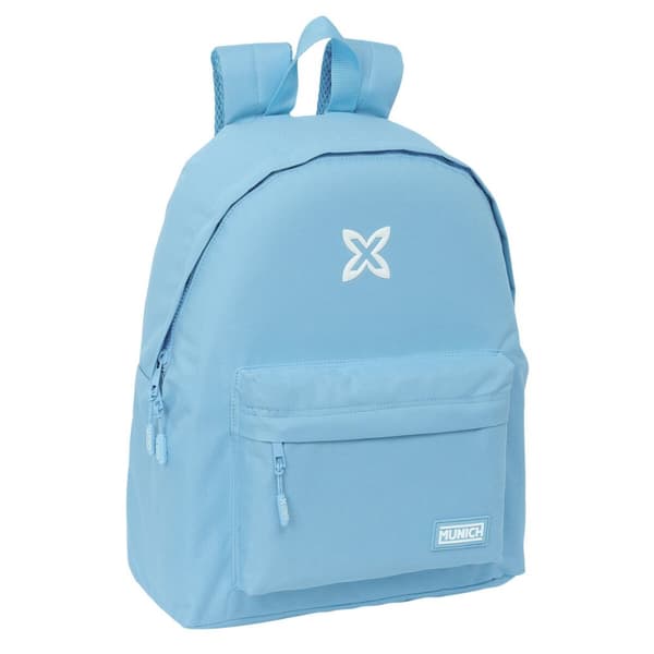 Skoletaske Munich Basics Blå 33 x 42 x 15 cm
