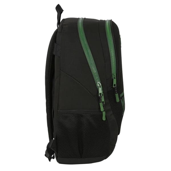 Koululaukku Munich Caviar Musta 32 x 44 x 16 cm