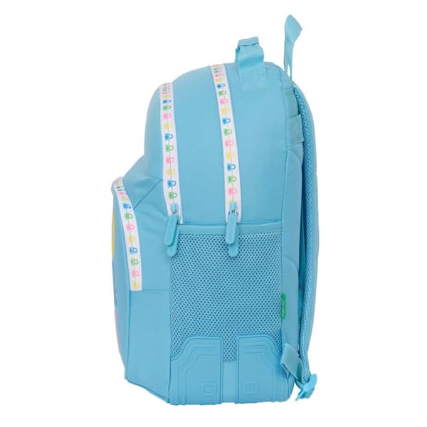 Koululaukku Benetton Spring Celeste 32 x 42 x 15 cm