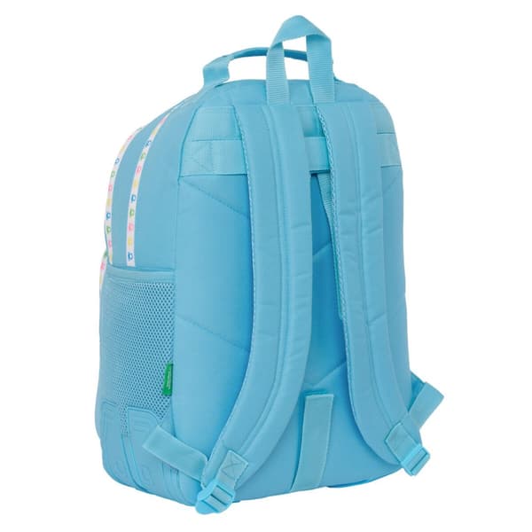 Koululaukku Benetton Spring Celeste 32 x 42 x 15 cm