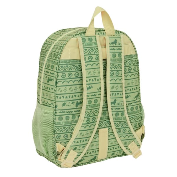 Skoletaske Mufasa Grøn Beige 33 x 42 x 14 cm
