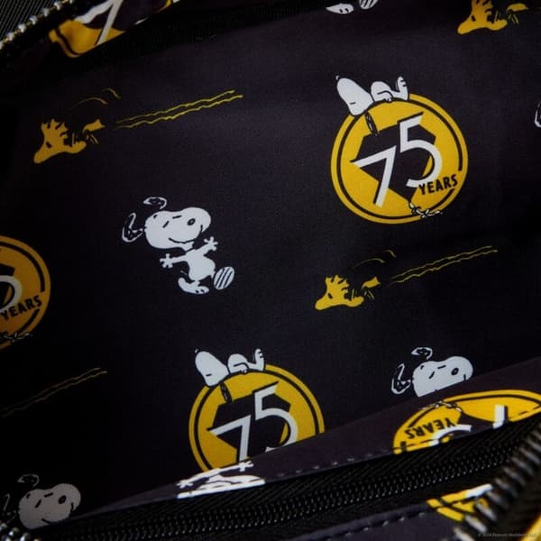 Loungefly Peanuts 75th Anniversary Snoopy Sleeping Doghouse crossbody bag