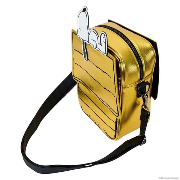 Loungefly Peanuts 75th Anniversary Snoopy Sleeping Doghouse crossbody bag