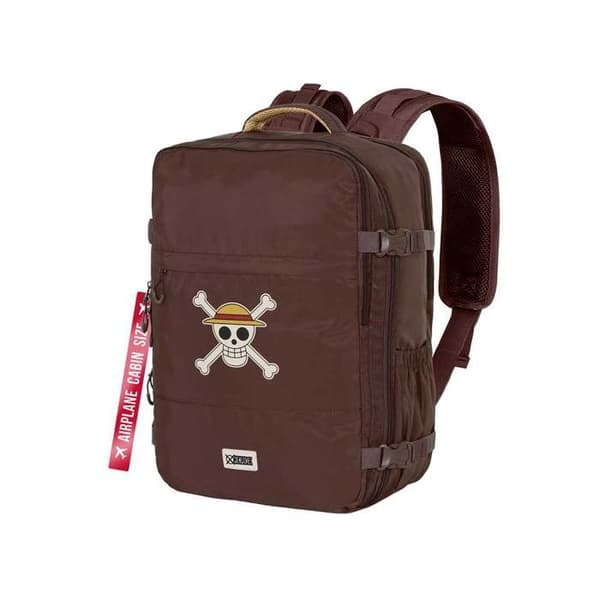 Cabinryggsäck - KARACTER MANIA - One Piece Skull - Brun - 40x20x25 cm - Vattentålig