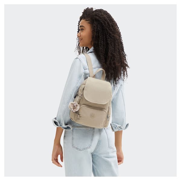 Kipling City Zip Mini 9l Ryggsäck Beige