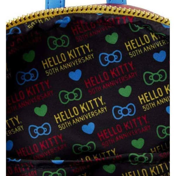 Loungefly Hello Kitty 50-årsjubileumsryggsäck Flerfärgad