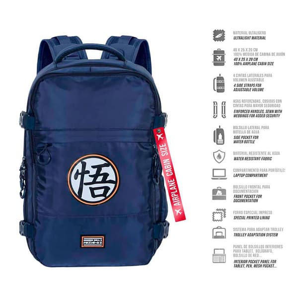 Karactermania Dragon Ball Symbolrygsæk 40 Cm Blå