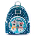 Miniatyrbild 1 av 4: Disney Loungefly Mickey Minnie Snögubbe Ryggsäck 26 Cm Blå