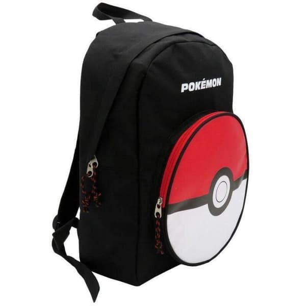 Pokemon Pokeball Ryggsäck - Pokemon - Anpassningsbar 42cm - Svart - Blandad