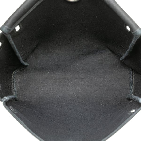Pre-owned Hermès Toile Herbag GM Backpack Black