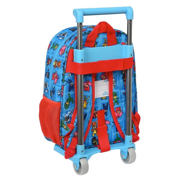 Reppu pyörillä PJ Masks 26 x 34 x 11 cm Sininen