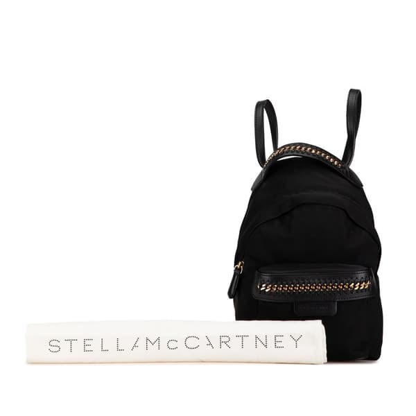 Pre-owned Stella McCartney Mini Falabella Go Backpack Black