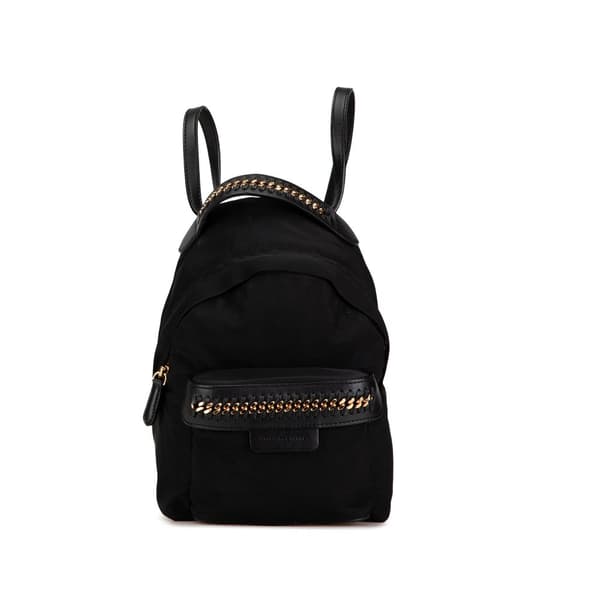 Pre-owned Stella McCartney Mini Falabella Go Backpack Black