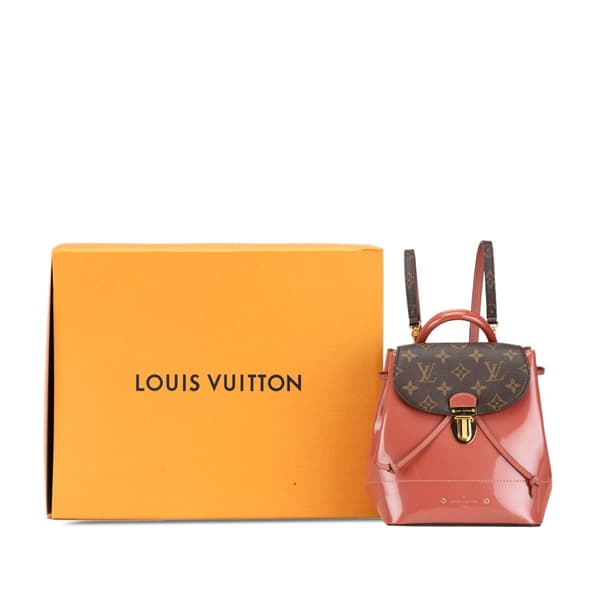 Pre-owned Louis Vuitton Monogram Vernis Hot Springs Pink