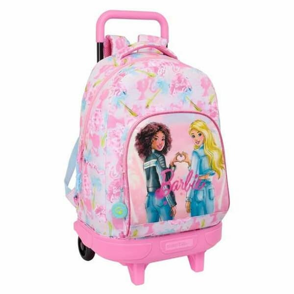 Skolryggsäck Barbie Painterly Rosa Himmelsblå 33 x 45 x 22 cm