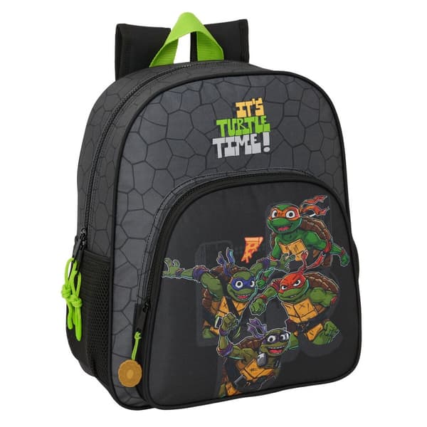 Koululaukku Teenage Mutant Ninja Turtles Musta Harmaa 32 x 38 x 12 cm